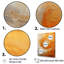 «Gold Orange Desert Mirage Spiral II - Abstract Spirals», art mural sur toile-281993684-281993687