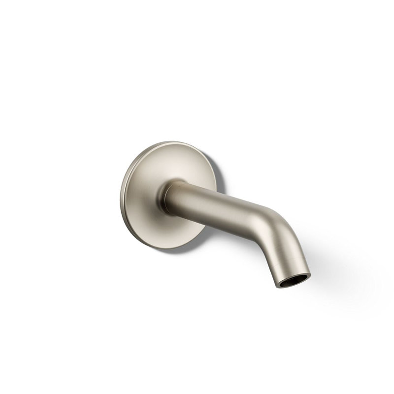 Purist® Wall-Mount Non-Diverter Bath Spout, 35-Degrees, Vibrant Brushed Nickel