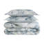 Ensemble de housse de couette en satin de coton 3 pièces 3 pièces, bleu marine / bleu-130472341