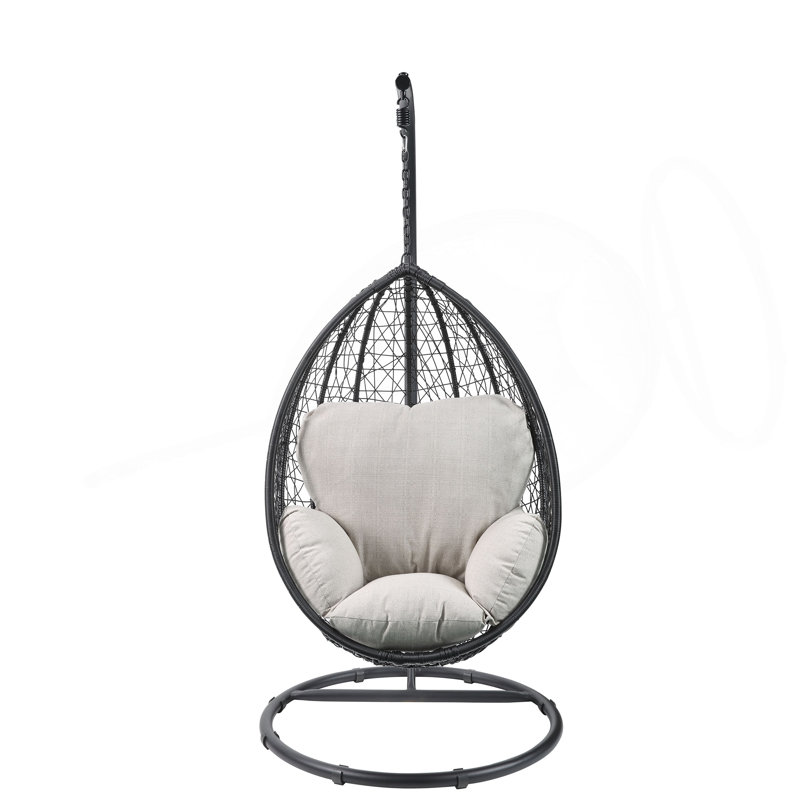 Fauteuil suspendu Simona, Beige/noir