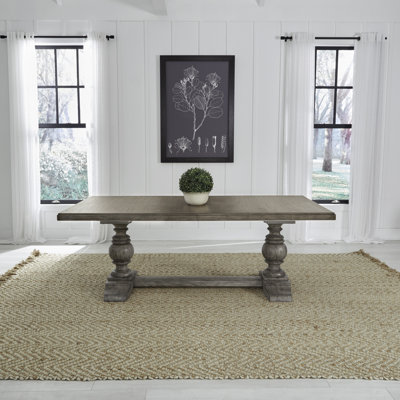 Chalita Trestle Table w/ 18" Self-Storing Leaf
