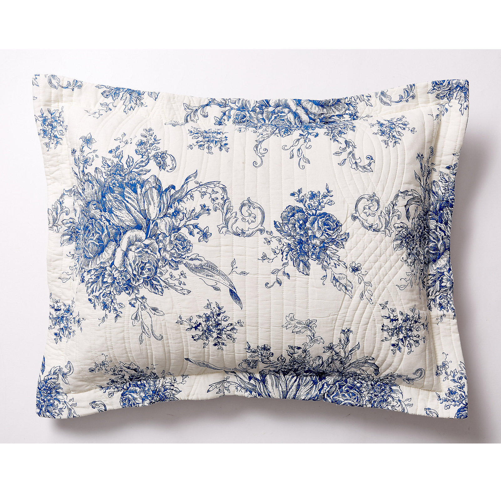 Benedictine Cotton Quilt Set, King Quilt + 2 Shams, Navy