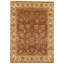 Hand Knotted Wool Oriental Area Rug in Red And Cream