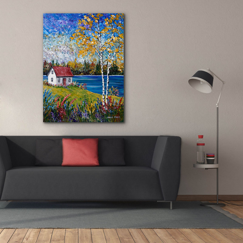 " Dark Water " by Sharon Mark, 54" H x 40" W x 1.5" D