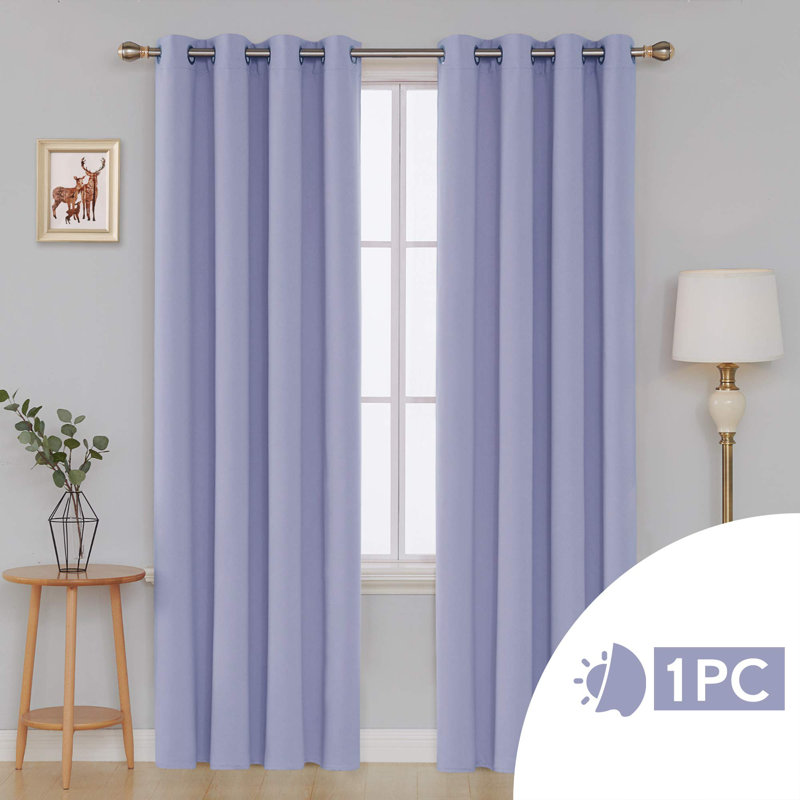 Quanise Blackout Curtain Single Panel, 52cm Width x 274cm Drop