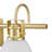 4-Piece Matte Brass Bath Set