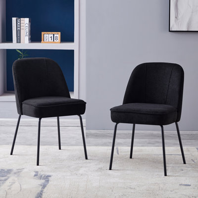 Phillipe Modern Fabric Upholstered Dining Chair with Spring