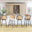 66 cm H Swivel Upholstered Bar Stool & Counter Stool with Metal Legs (set of 2 & set of 4)-2033917736-2033917735