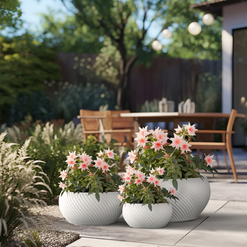 Handmade Pot Planter, Crisp White