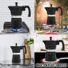 Zulay Kitchen Italian Style 3 Espresso Cup Moka Pot Classic Stovetop ...