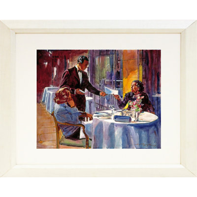 Reproduction d'art encadrée, "Af après-midi au Dorchester" par David Lloyd Glover