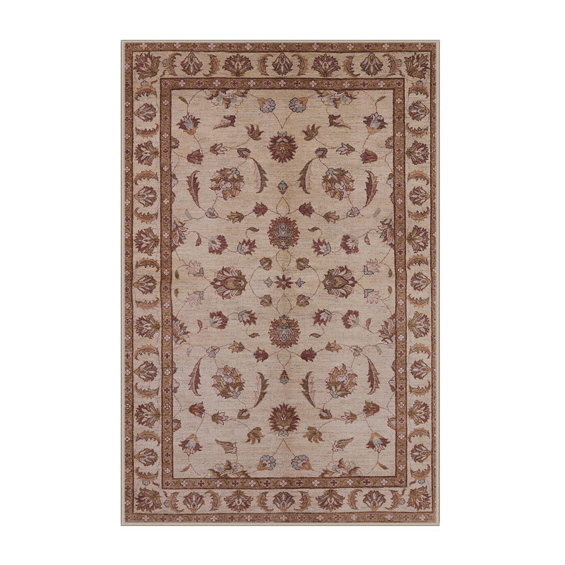 Tapis oriental brun clair / crème Sighfrith, Rectangle 5 pi x 8 pi