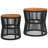 Bay Isle Home™ Patio Side Tables 2 Pcs With Wooden Top Poly Rattan-421012022
