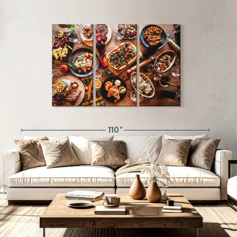 Yarlin Food Feast, 48" H x 74" W