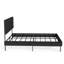 Base de lit tapissier grand format avec tête de lit, aucun sommier requis, rangement sous le lit 14 po-177704849-177704851