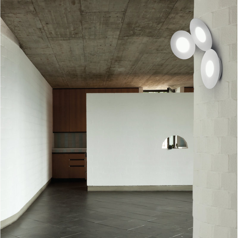 Mickey Flush Mounted Sconce, White