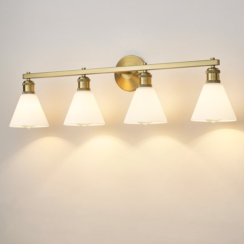 Beckmann 4 - Light Dimmable Vanity Light, Brass