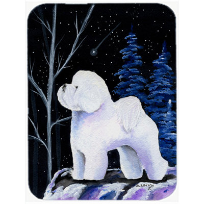 Planche à découper en verre Bichon frisé Red Barrel studio®
