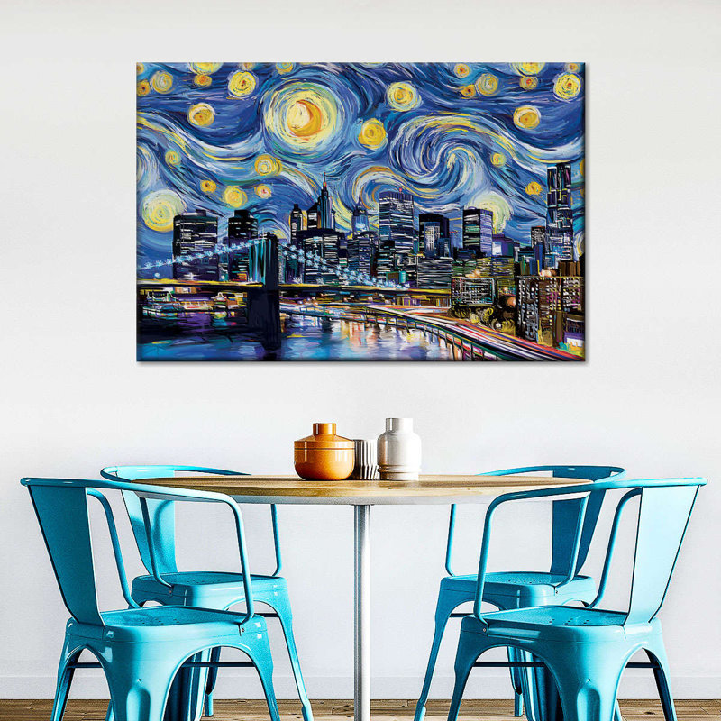 " Abstract NYC Canvas Print ", 30" H x 45" W x 1.25" D