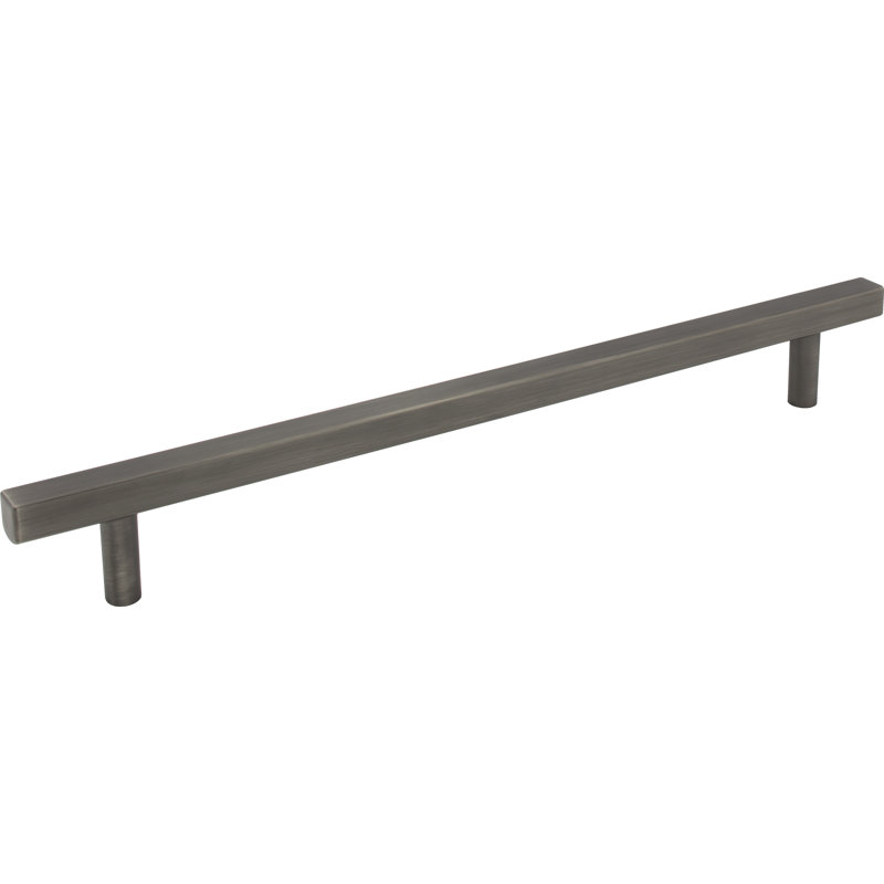 Dominique Bar Pull, Brushed Pewter, 3 3/4"