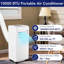 Le climatiseur portatif 10000 BTU refroidit 450 pieds carrés, climatiseur 3-en-1 avec télécommande et minuterie pour chambre à coucher, dortoir, appartement