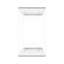 Candice 22 in. W Rectangular Clear Acrylic 2 Tier Etagere Bookcase, Clear