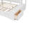 Full Size Wood Daybed with Trundle, Storage Shelves, Bench, USB Charging Station & Upholstered Headboard, White+Cream White Cushion-553640698