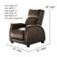 Fauteuil inclinable en cuir Venus Zero Gravity-114209968