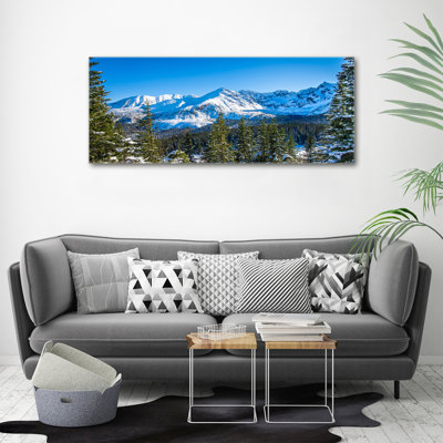 Panorama of the Tatra Mountains 1 Piece Wall Art on Canvas