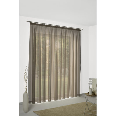 Quaniece Semi Sheer Single Curtain Panel