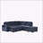 L-shaped Padded Modular Sofa with Storage Space-1036736731
