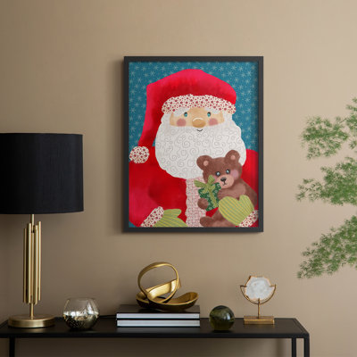 Santa Pack II Framed Print - Solid Wood