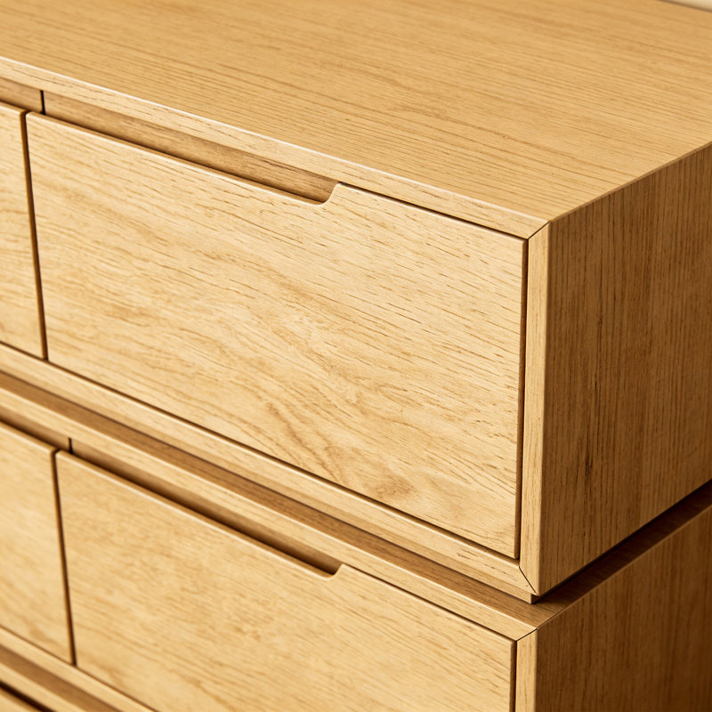 Buffet de rangement moderne et minimaliste, Brun orangé, H 39,37 po x l 51,18 po x P 14,96 po
