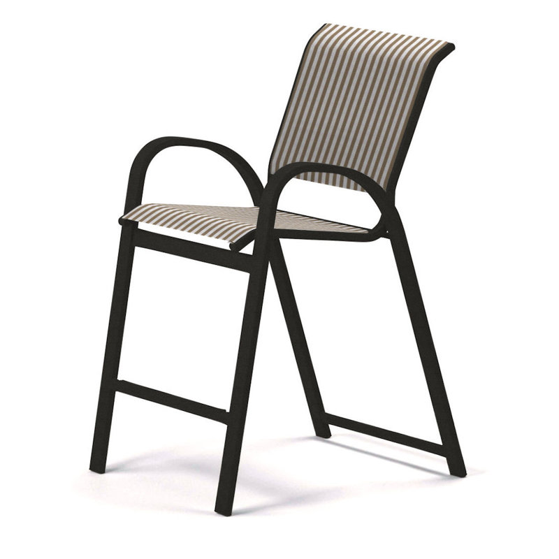 Tabouret de bar 42 po Holna, Brun clair, Graphite texturé