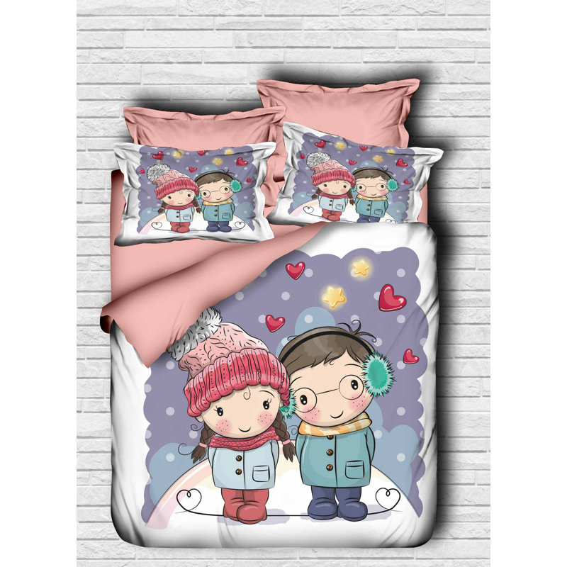 Wynnwood No Pattern Duvet Cover Set with Pillowcases, 155 x 220cm Duvet Cover + 2 Pillowcases 