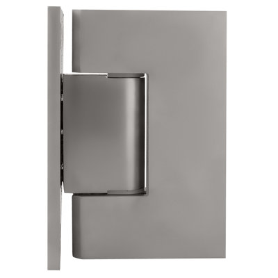 Adjustable Wall Mount Hinge With Full Mounting Plate Satin Finish