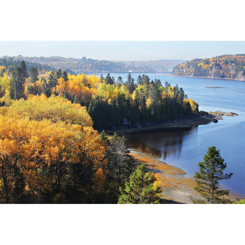 Saguenay River At Fall - Wrapped Canvas Print, 61cm H x 91cm W x 3.8cm D