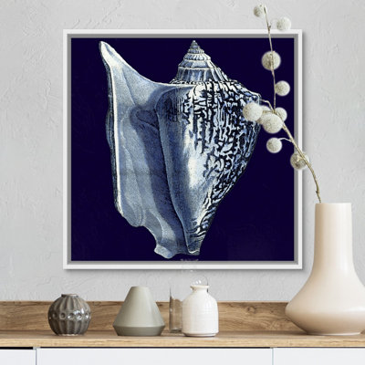 « Indigo shells I » par vision studio-impression