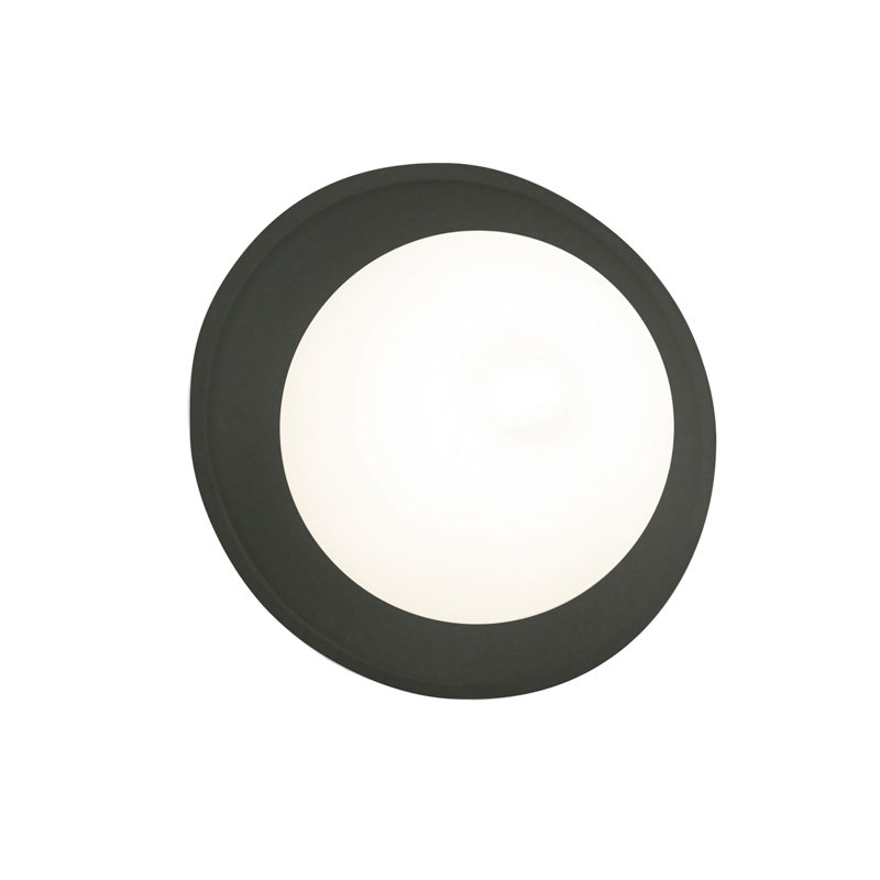 Baleskie Ceramic Flush Mounted Sconce, Pewter Green