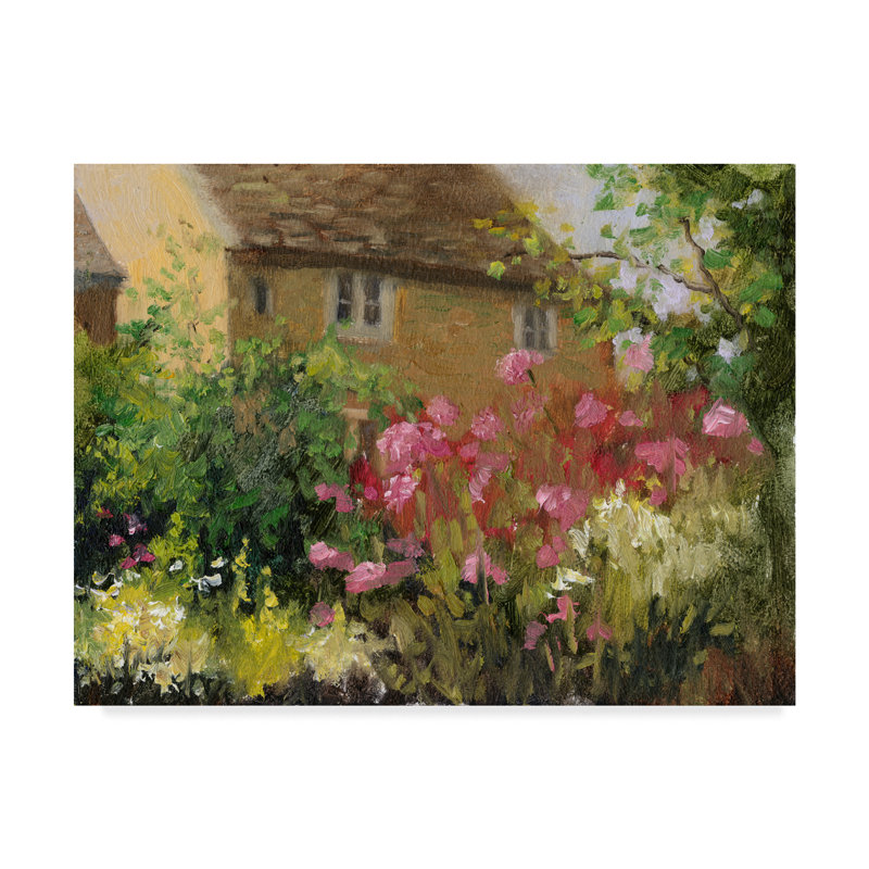 «Cotswold Cottage IV», reproduction de peinture acrylique sur toile tendue, H 18 po x l 24 po x P 2 po