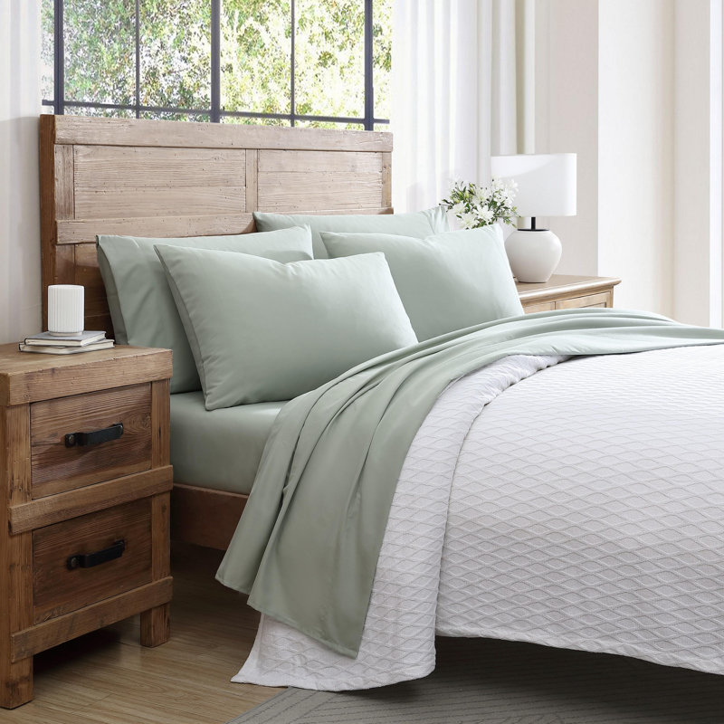 Solid Sheet Set Standard Sheet Set, King, Desert Sage