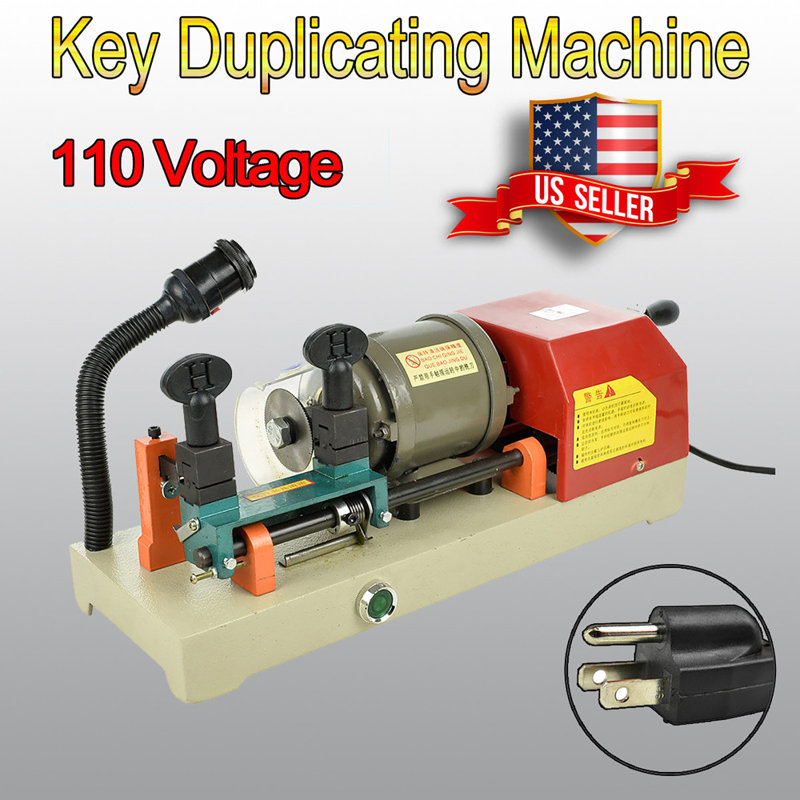 Key Duplicating Machine 110V Horizontal Key Copy Machine Cutter Cutting Machine, 120W