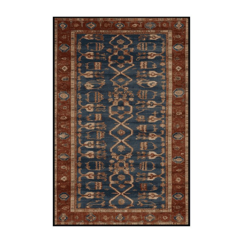 Tapis brun turc lavable à la machine, Tapis de couloir 2 pi x 5 pi