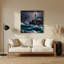 Art mural en métal gris Phares nautiques-362987365
