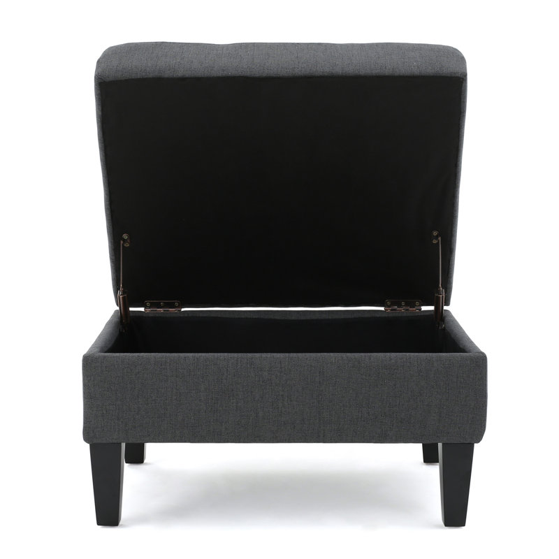 Storage Ottoman, Dark Gray