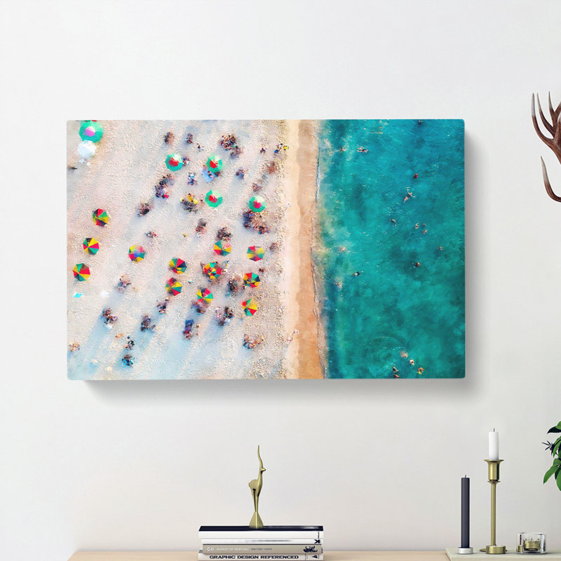 Miami Florida Beach - Wrapped Canvas, 35cm H x 50cm W x 3cm D
