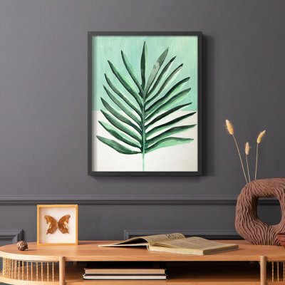 Verging Palm I Framed Print - Solid Wood