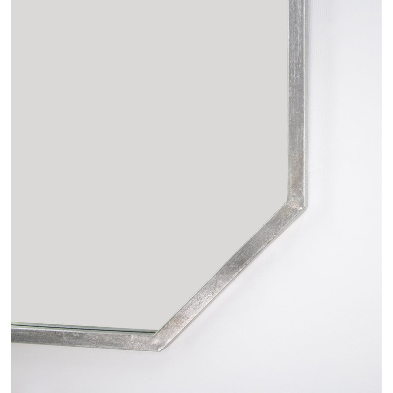 Uku Framed Mirror, Silver Leaf