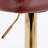 Swivel Bar Stools With Adjustable Height, Modern Pu Leather Upholstery, Back , For Home Pub & Kitchen Island  Pair  - Wine Red Seat, Burgundy Upholstery And Home, Pub,  2