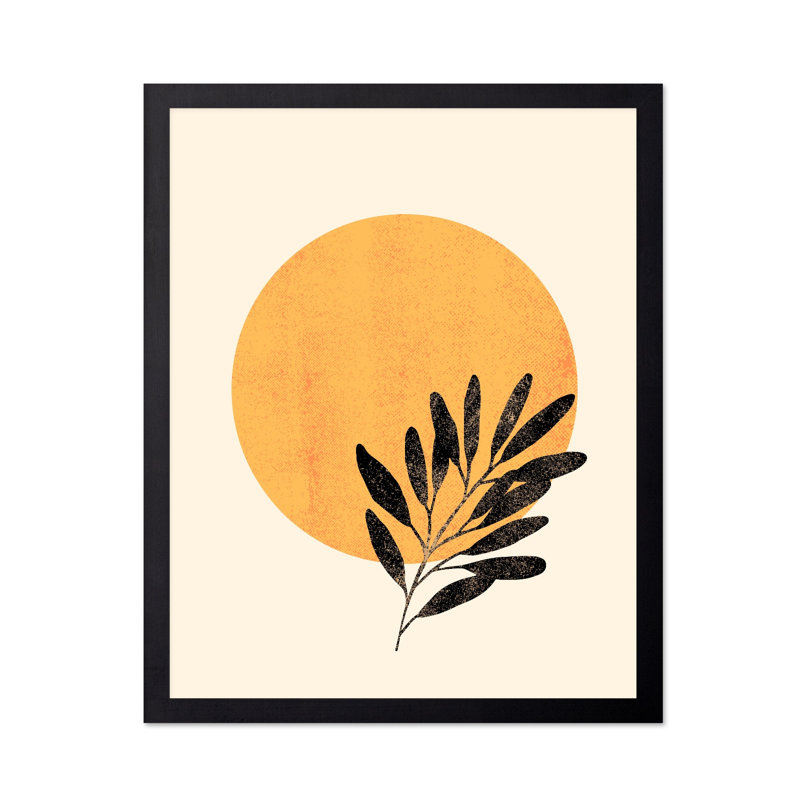 Soleil géométrique, Sans cadre, Affiche, H 12 po x l 16 po